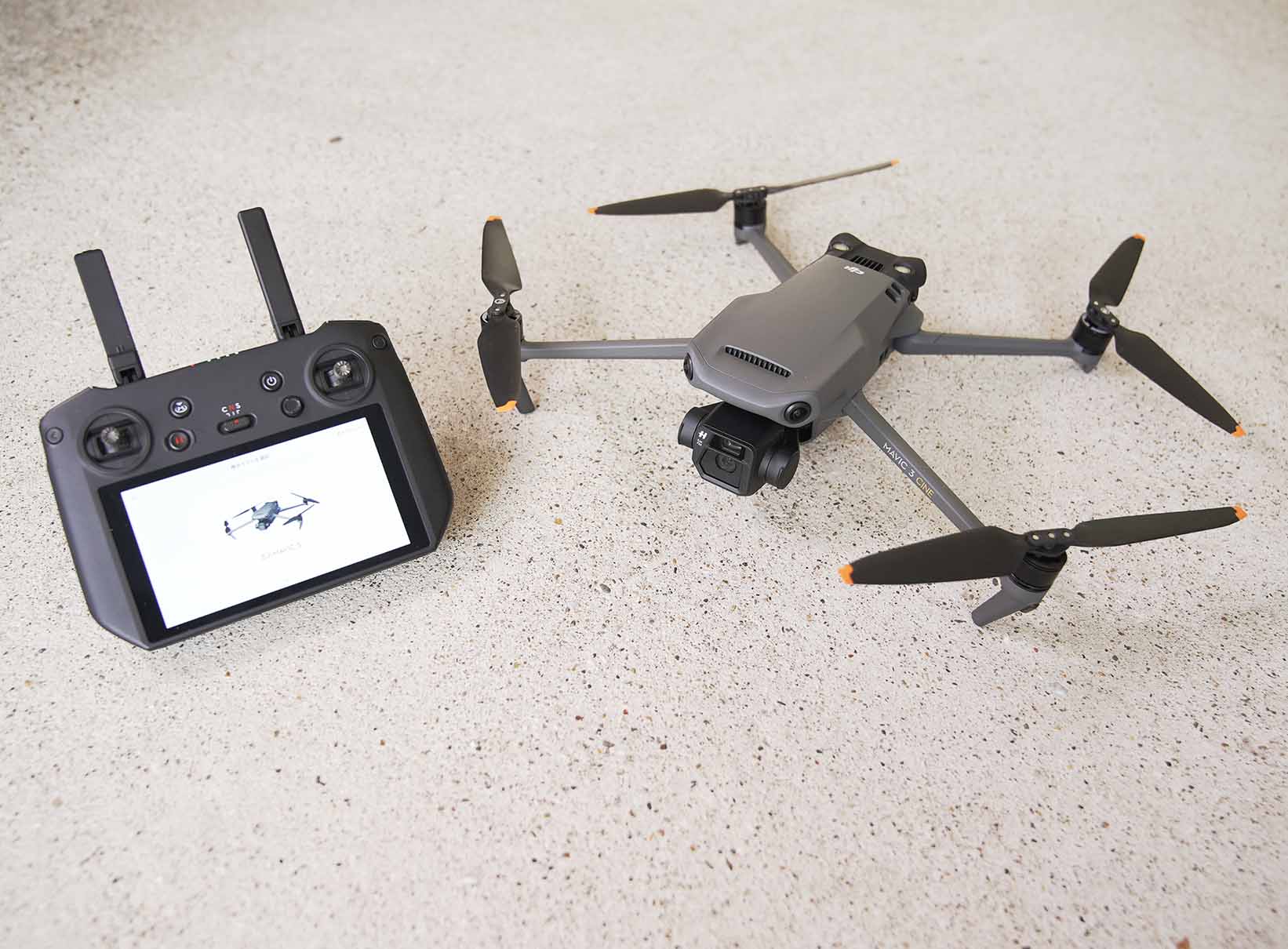 DJI drone MAVIC3 is pictured.